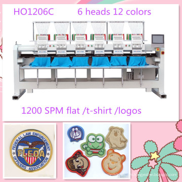 HOLiAUMA Quantity Produce Six Heads Computerized Embroidery Machine For Commercial and Industrial Using